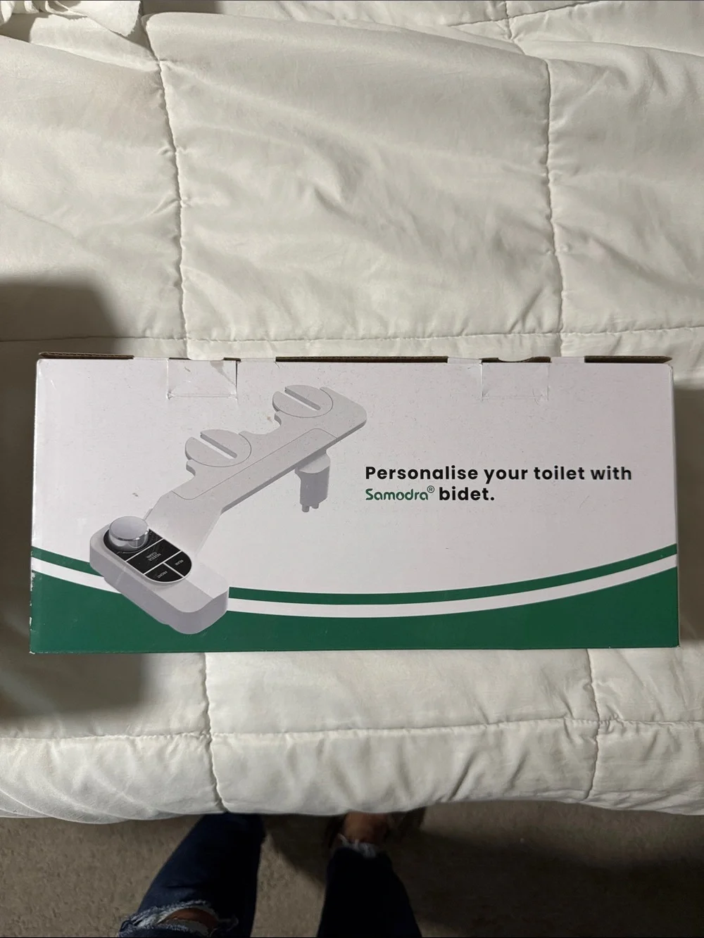 White Bidet Attachment Toilet Seat Sprayer - White